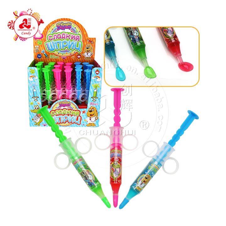 Mini syringe needle squeeze jelly jam liquid candy CH-N738