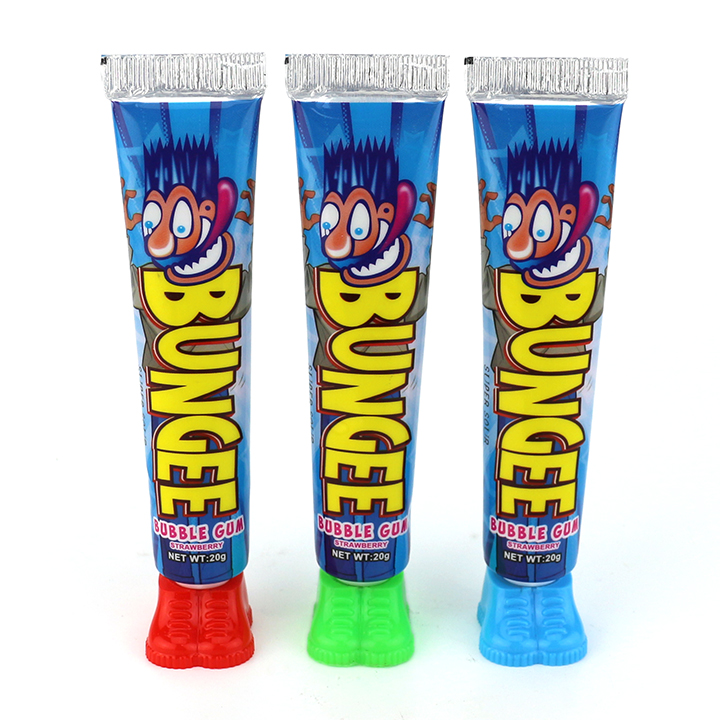 Bungee Squeezed Toothpaste Tube Chewing Bubble Gum Jam Paste Candy CH-E339