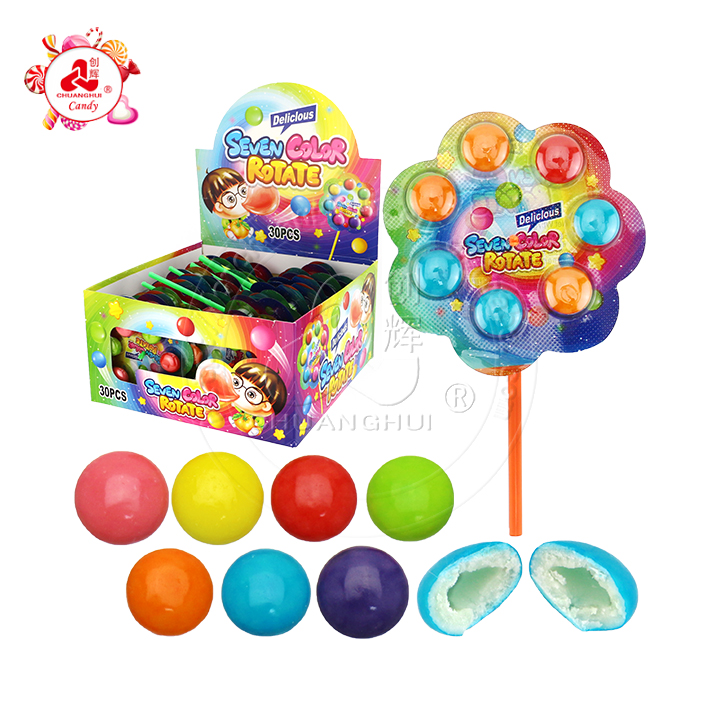 Colorful Rotating Windmill Chewing Bubble Gum Candy Toy CH-E341