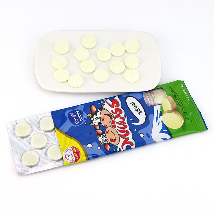 HALAL Dry Milk Flavored Pressed Tablet Candy CH-G115