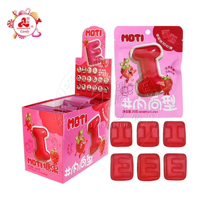 Colorful MBTI Alphabet Fruit Juice Soft Gummy Candy CH-J676