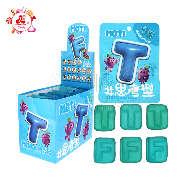 Colorful MBTI Alphabet Fruit Juice Soft Gummy Candy CH-J676