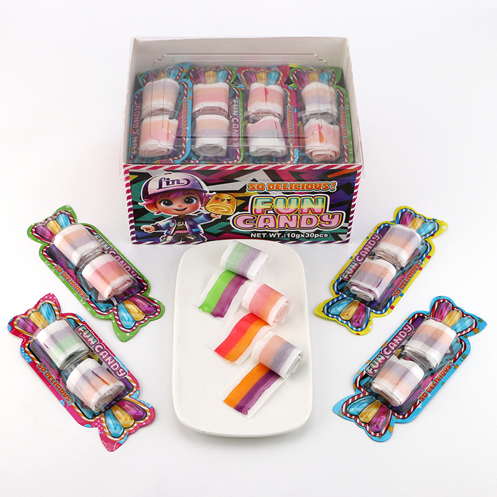 Fun Candy Double Roll Yummy Jelly Soft Gummy Candy CH-J677