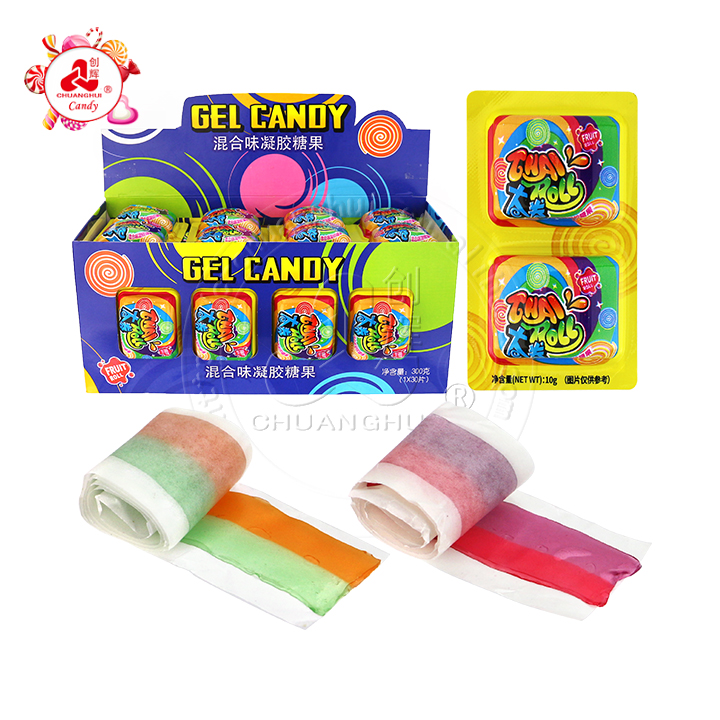 2-in-1 Double Roll Yummy Gel Candy Soft Gummy CH-J678