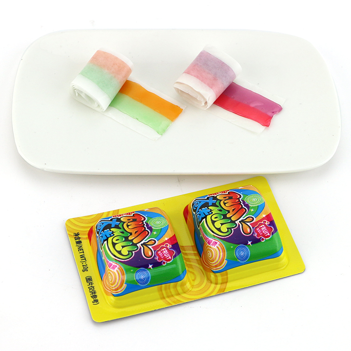 2-in-1 Double Roll Yummy Gel Candy Soft Gummy CH-J678