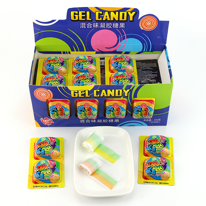2-in-1 Double Roll Yummy Gel Candy Soft Gummy CH-J678