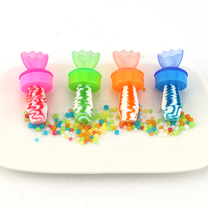 2 in 1 Twist candy nipple lollipop candy with mini candy ball CH-N746-1
