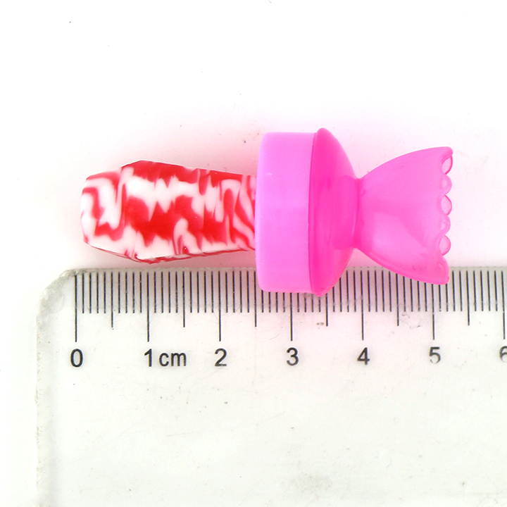 2 in 1 Twist candy nipple lollipop candy with mini candy ball CH-N746-1