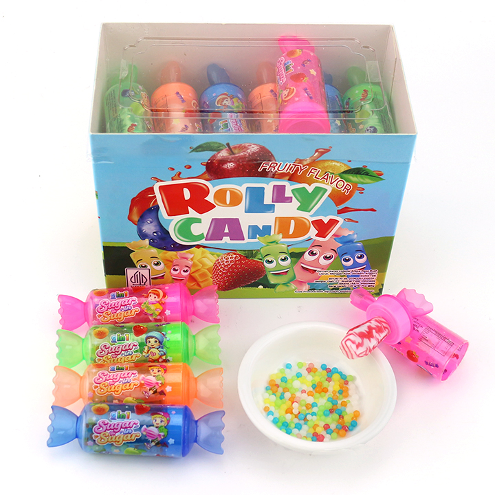 2 in 1 Twist candy nipple lollipop candy with mini candy ball CH-N746-1