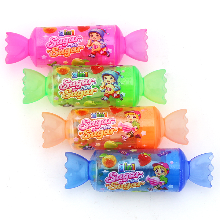 2 in 1 Twist candy nipple lollipop candy with mini candy ball CH-N746-1
