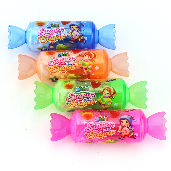 Sugar Sugar twisted candy nipple lollipop candy with sour powder in Jar CH-N747