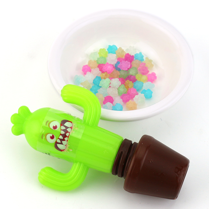 Cartoon cactus toy candy with colorful mini star hard candy CH-T1391