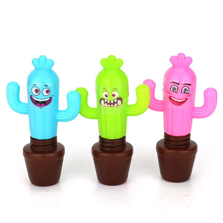 Cartoon cactus toy candy with colorful mini star hard candy CH-T1391