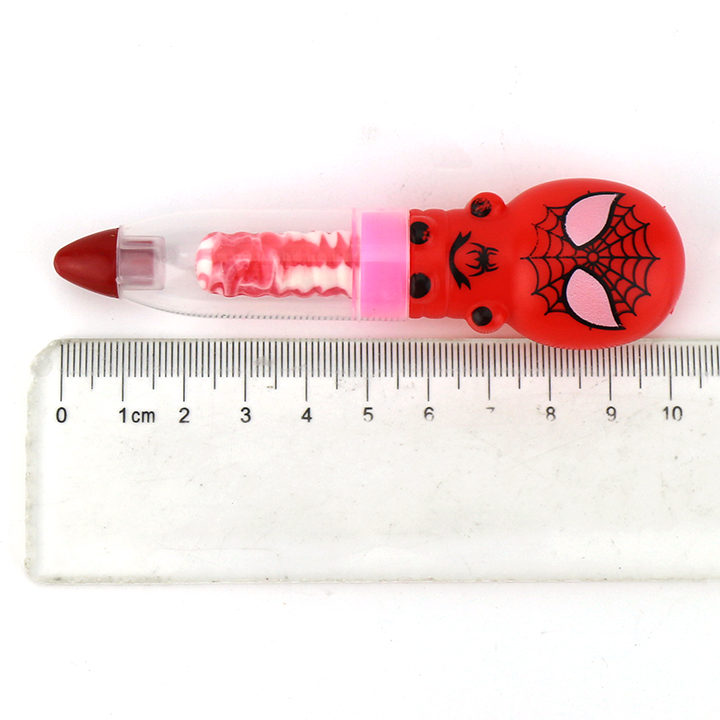 Cartoon Spiderman Candy Crayon Pen toy candy with nipple hard lollipop CH-T1394