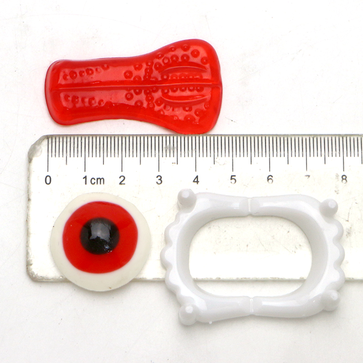 Funny candy eyeball and Tongue shaped jelly gummy candy with Devil's Teeth Toy CH-T1395