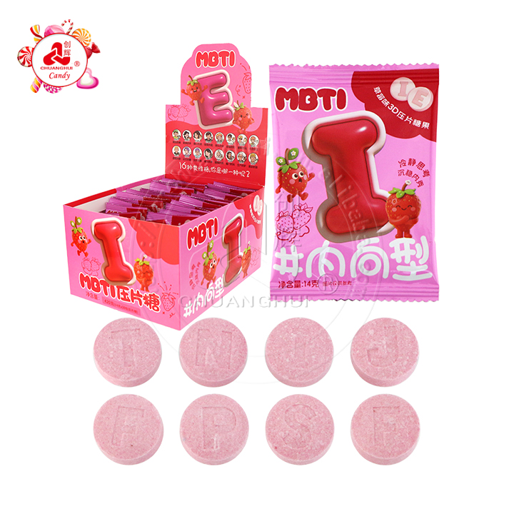 MBTI Alphabet Shape Round Pressed Tablet Candy CH-Z285