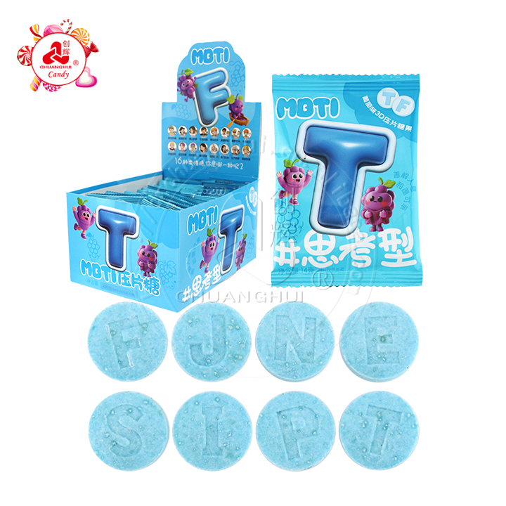 MBTI Alphabet Shape Round Pressed Tablet Candy CH-Z285