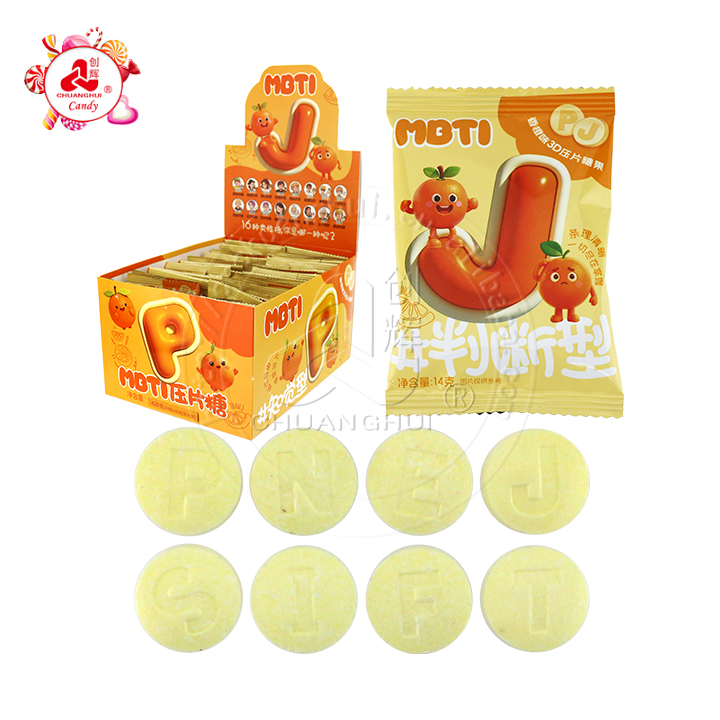 MBTI Alphabet Shape Round Pressed Tablet Candy CH-Z285