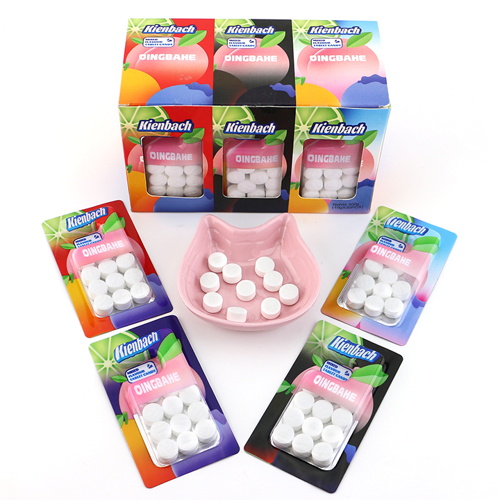 Sugar-free Sorbitol mint round pressed tablet candy CH-Z286