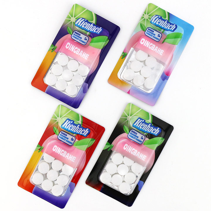 Sugar-free Sorbitol mint round pressed tablet candy CH-Z286