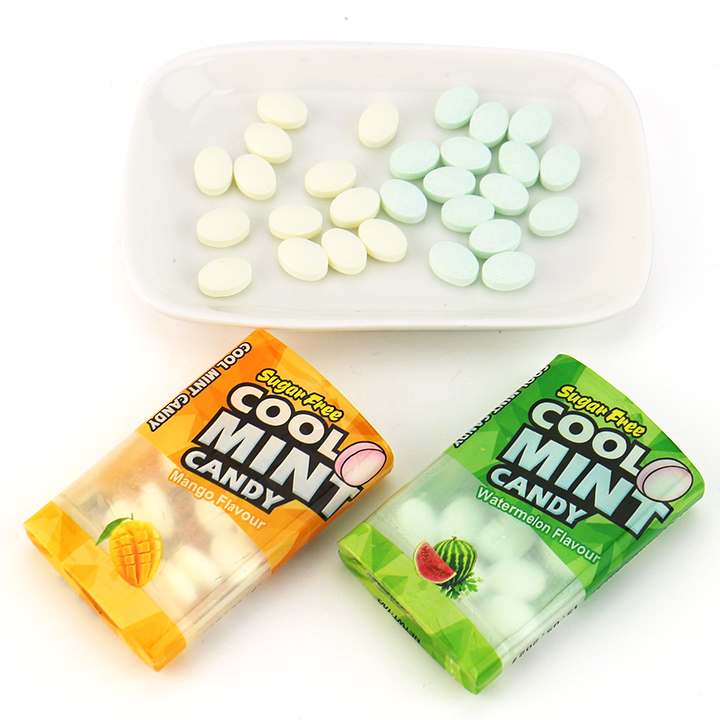 Mixed fruit flavor sugar-free Cool mint pressed tablet candy CH-Z287