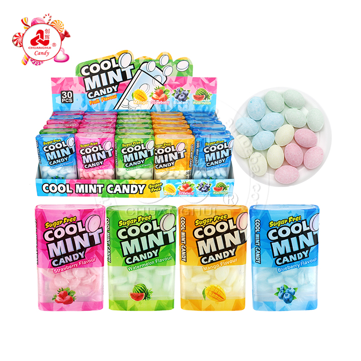 Mixed fruit flavor sugar-free Cool mint pressed tablet candy CH-Z287
