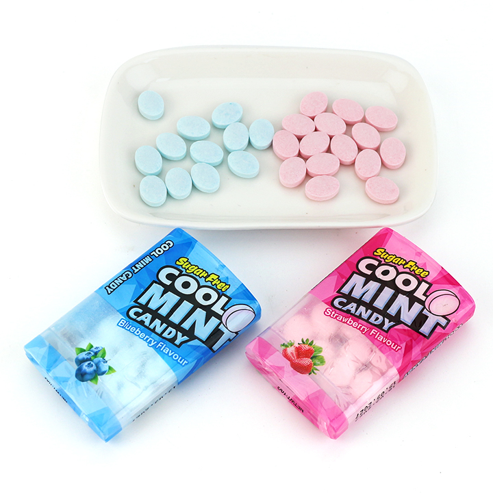 Mixed fruit flavor sugar-free Cool mint pressed tablet candy CH-Z287