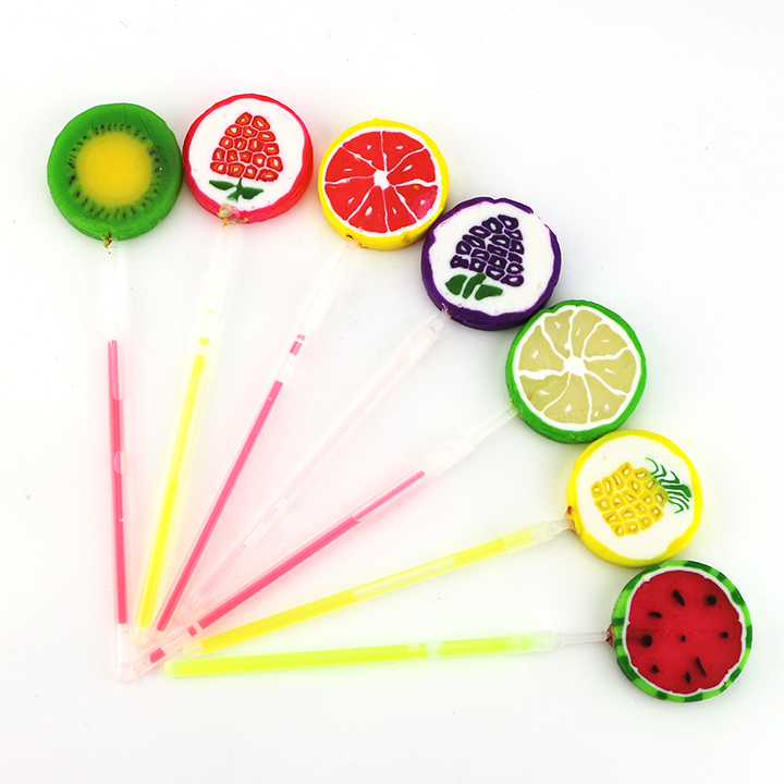 20g Colorful Fruit Sliced Lollipop Fluorescent Glowing Handmade Lollipop Candy CH-A111