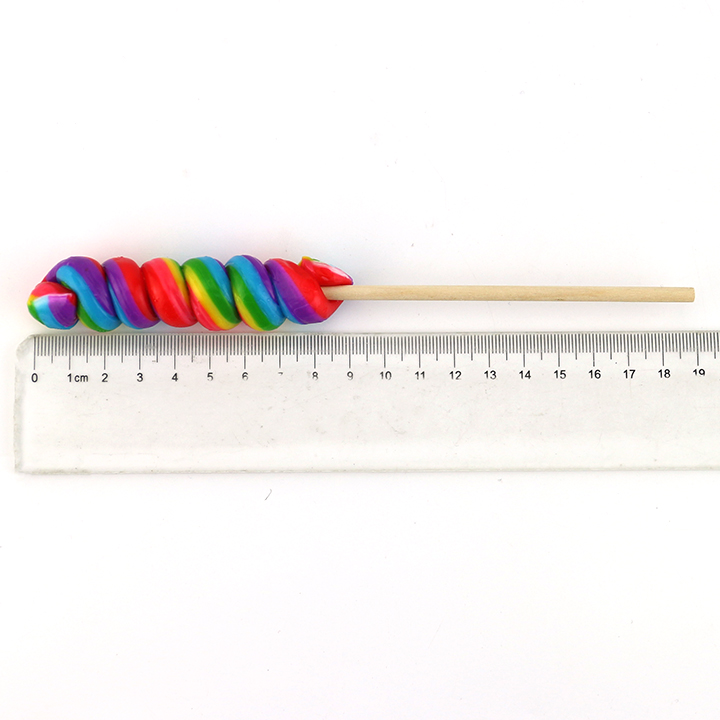 HALAL 30g Rainbow Spiral Twist Handmade Swirl Hard Lollipop Candy CH-H076