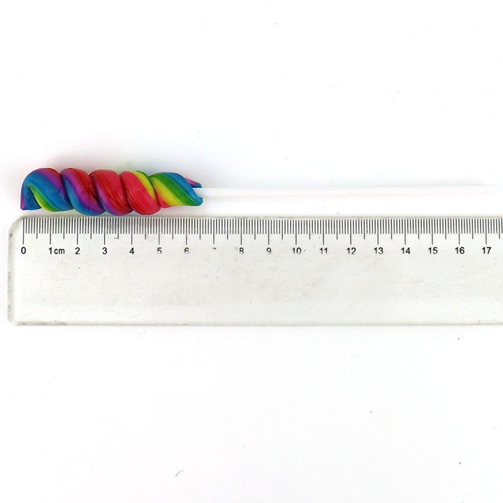HALAL 12g Rainbow Spiral Twist Handmade Swirl Hard Lollipop Candy CH-H077