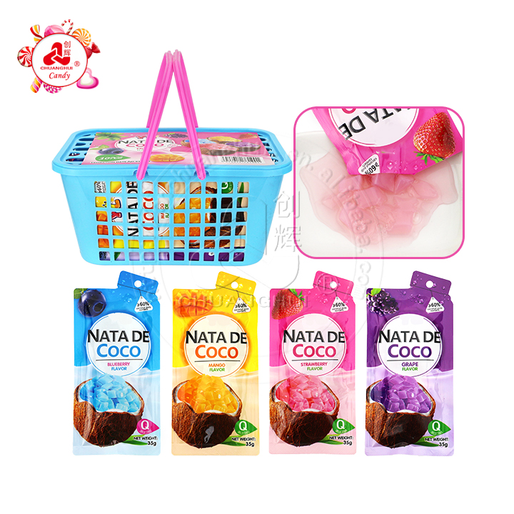 Thailand Coconut Jelly Drink Nata De Coco Fruit Juice Drink CH-W015