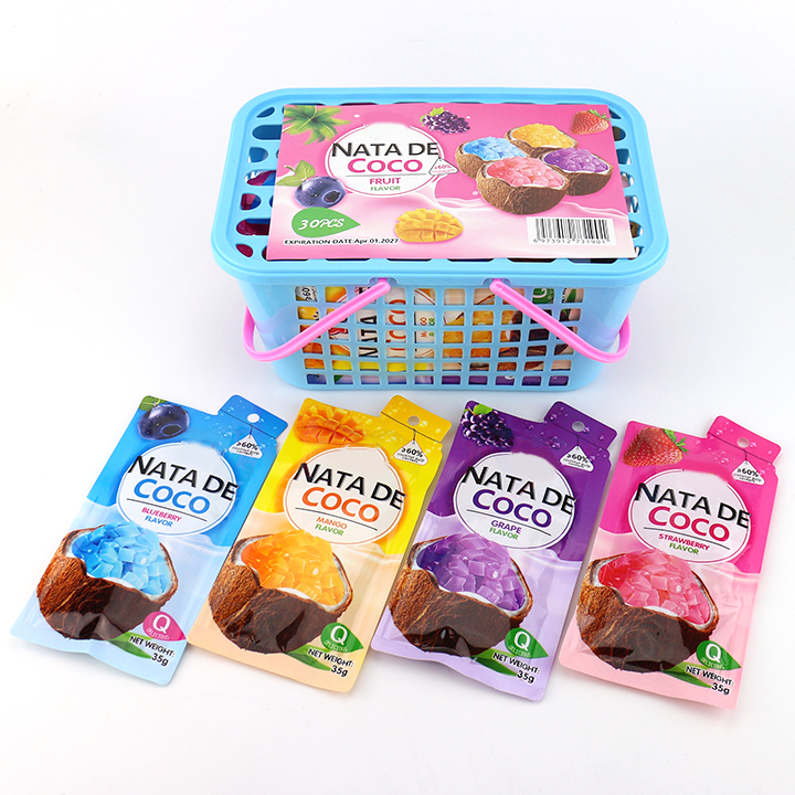 Thailand Coconut Jelly Drink Nata De Coco Fruit Juice Drink CH-W015