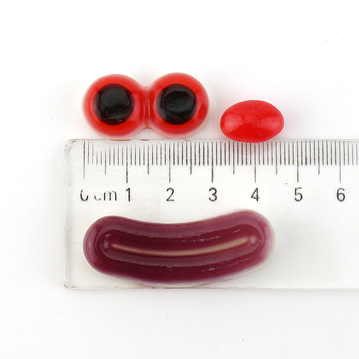 Magical Joker Candy Eyeball, Lips Shaped Clown Gummy Candy with jelly beans CH-J680