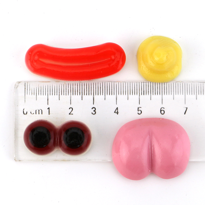 4-in-1 Monkey Eyeball, Lips,Butt,poop shaped chewy jelly Gummy Candy CH-J681