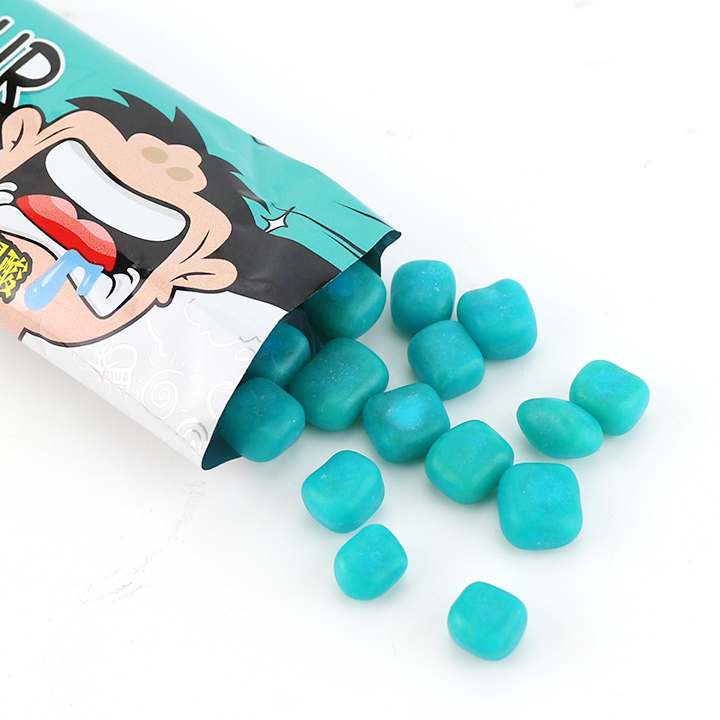 Halal Colorful Mix Fruity Flavor Super Sour Chewy Candy Bean CH-J684