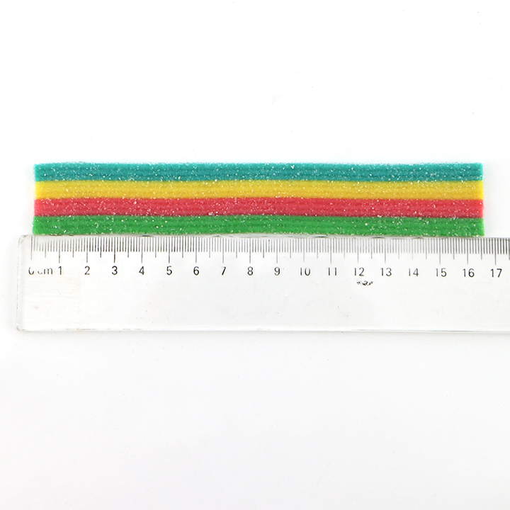 Halal Licorice Rainbow Sour Strip Candy Long Belt Chewy gummy Candy CH-J687