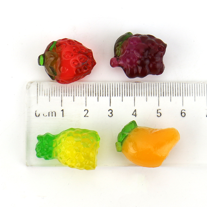 4D Fruits Gummy Fudge Snacks Confectionery 3D fruit shaped jelly gummy candies with jam filling CH-J688
