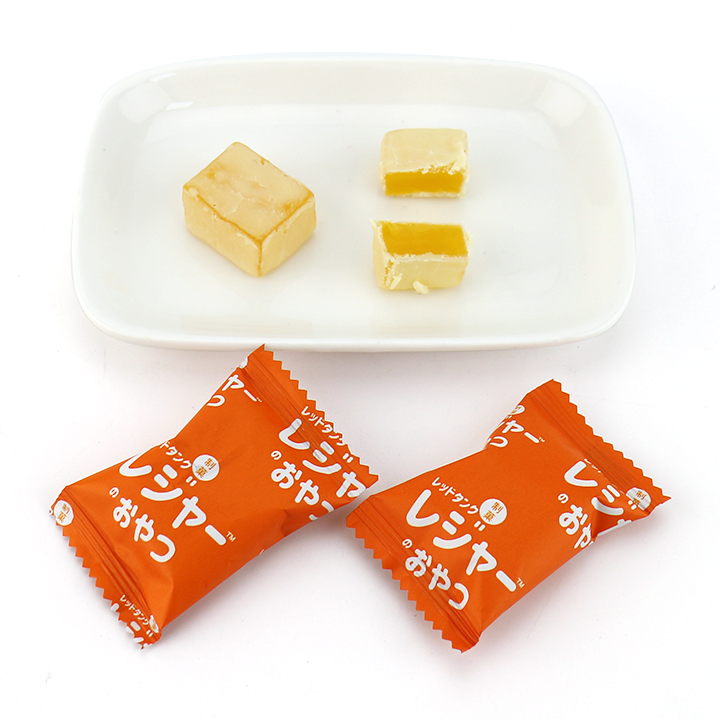 White chocolate coated fruit flavored cube jelly gummy candy CH-J692