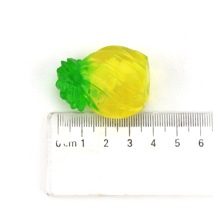 Bottled 3D Pineapple Fruit Shaped Jelly Gummy Candy with Pineapple Jam Filling CH-J693