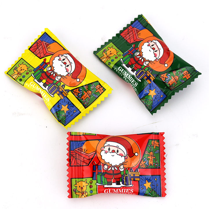 Christmas Snack Confectionery Assorted Fruit flavored jelly soft gummy candy CH-J697