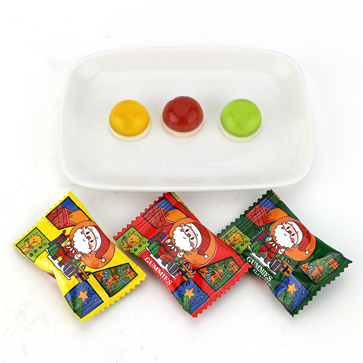 Christmas Snack Confectionery Assorted Fruit flavored jelly soft gummy candy CH-J697