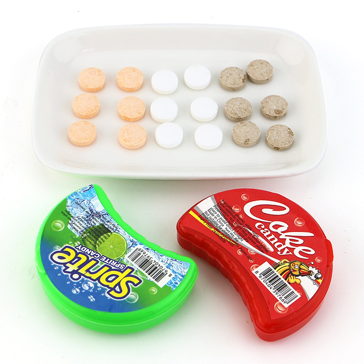Cola Soda Flavor Pressed Tablet Candy in Half circle box CH-N749