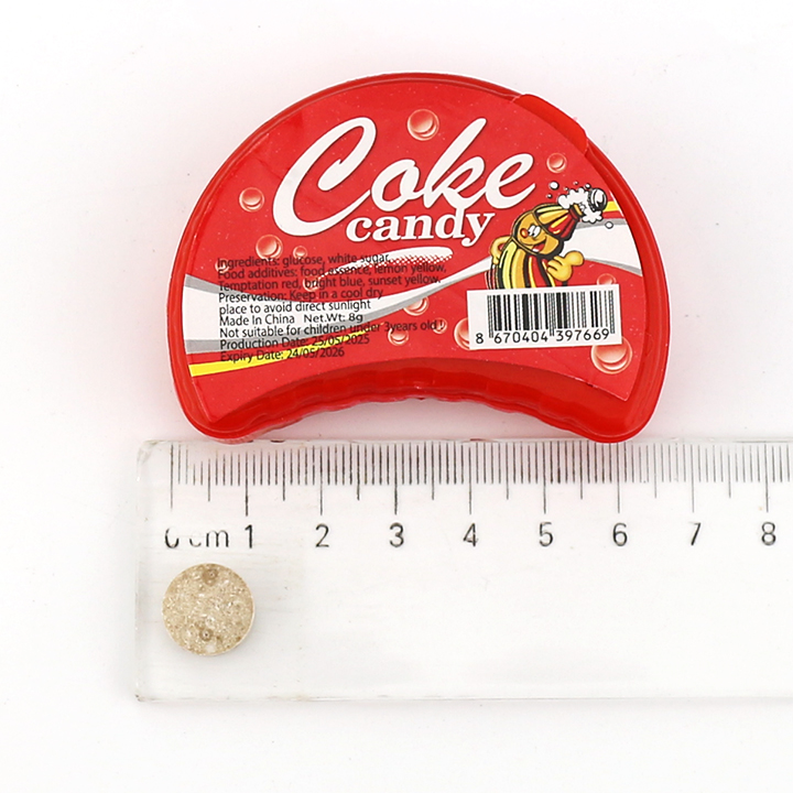 Cola Soda Flavor Pressed Tablet Candy in Half circle box CH-N749