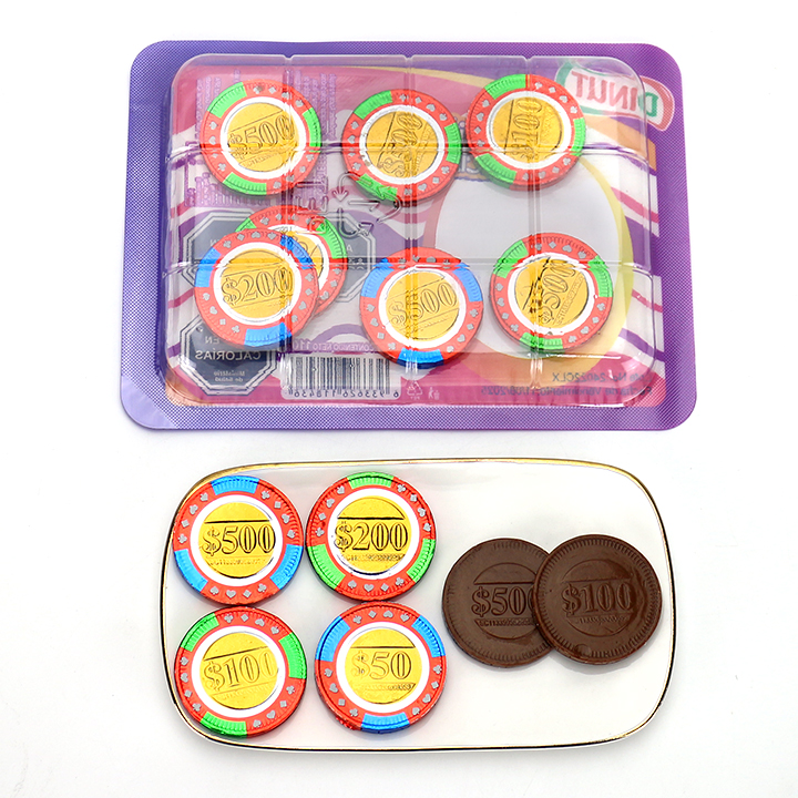 102g Boxed Chocolate Coin Gold Coin Shaped Chocolate Candy in box CH-BC160