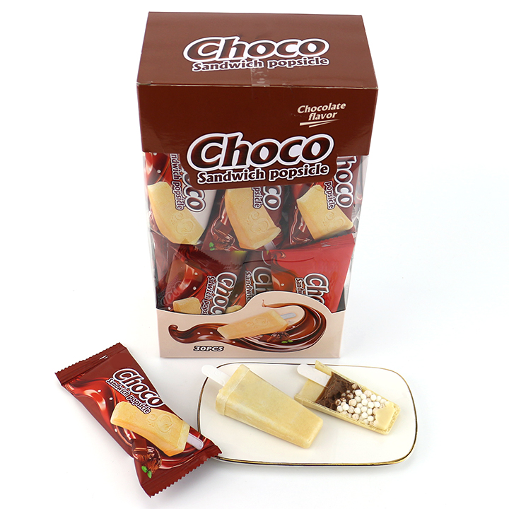 Choco sandwich Popsicle rice ice cream shaped chocolate biscuitCH-D148