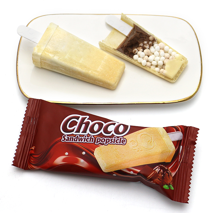 Choco sandwich Popsicle rice ice cream shaped chocolate biscuitCH-D148