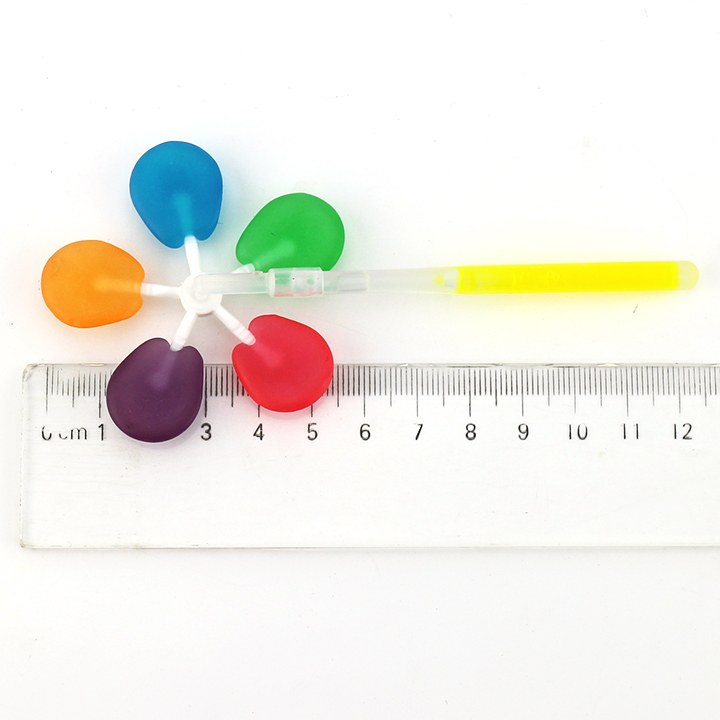 Funny Windmill Pop Candy Five types of fruit flavored Fan lollipops with fluorescent light stick CH-H58-9