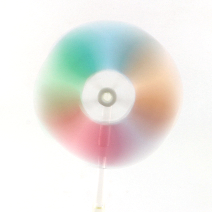 Funny Windmill Pop Candy Five types of fruit flavored Fan lollipops with fluorescent light stick CH-H58-9