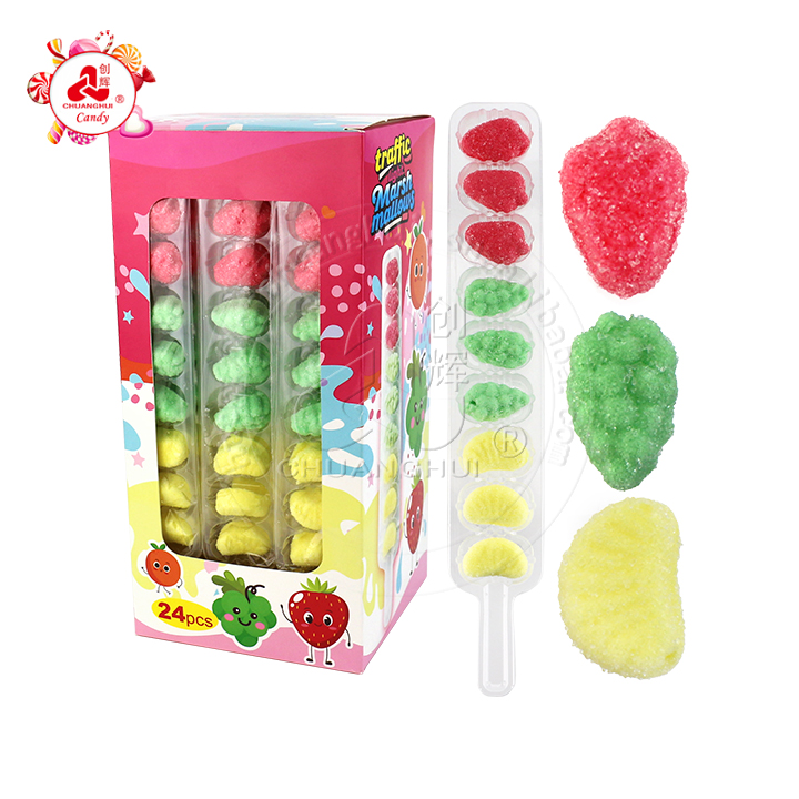 Cartoon 3D fruit shaped traffic light marshmallow pop CH-M215