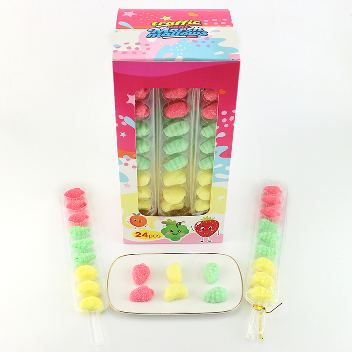 Cartoon 3D fruit shaped traffic light marshmallow pop CH-M215